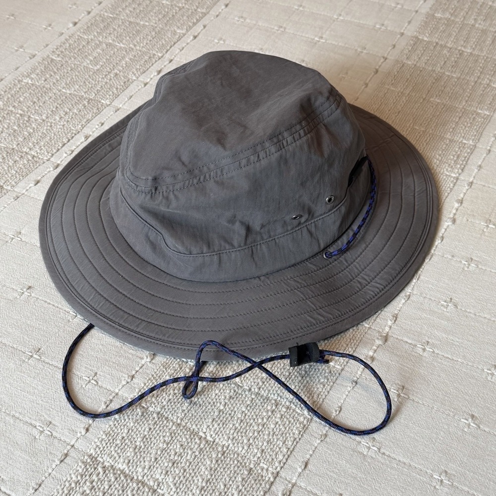 Retired Patagonia Baggies Brimmer Forge Grey Wide Brim Bucket Sun Hat 29150 SP16